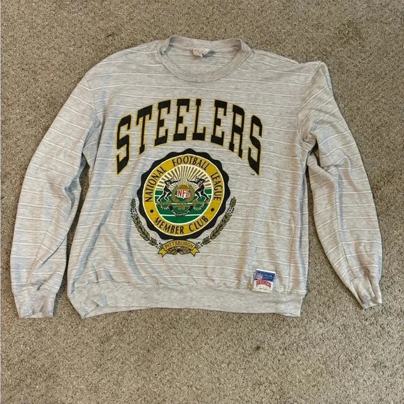 NFL Sweaters - Vintage steelers light weight sweater